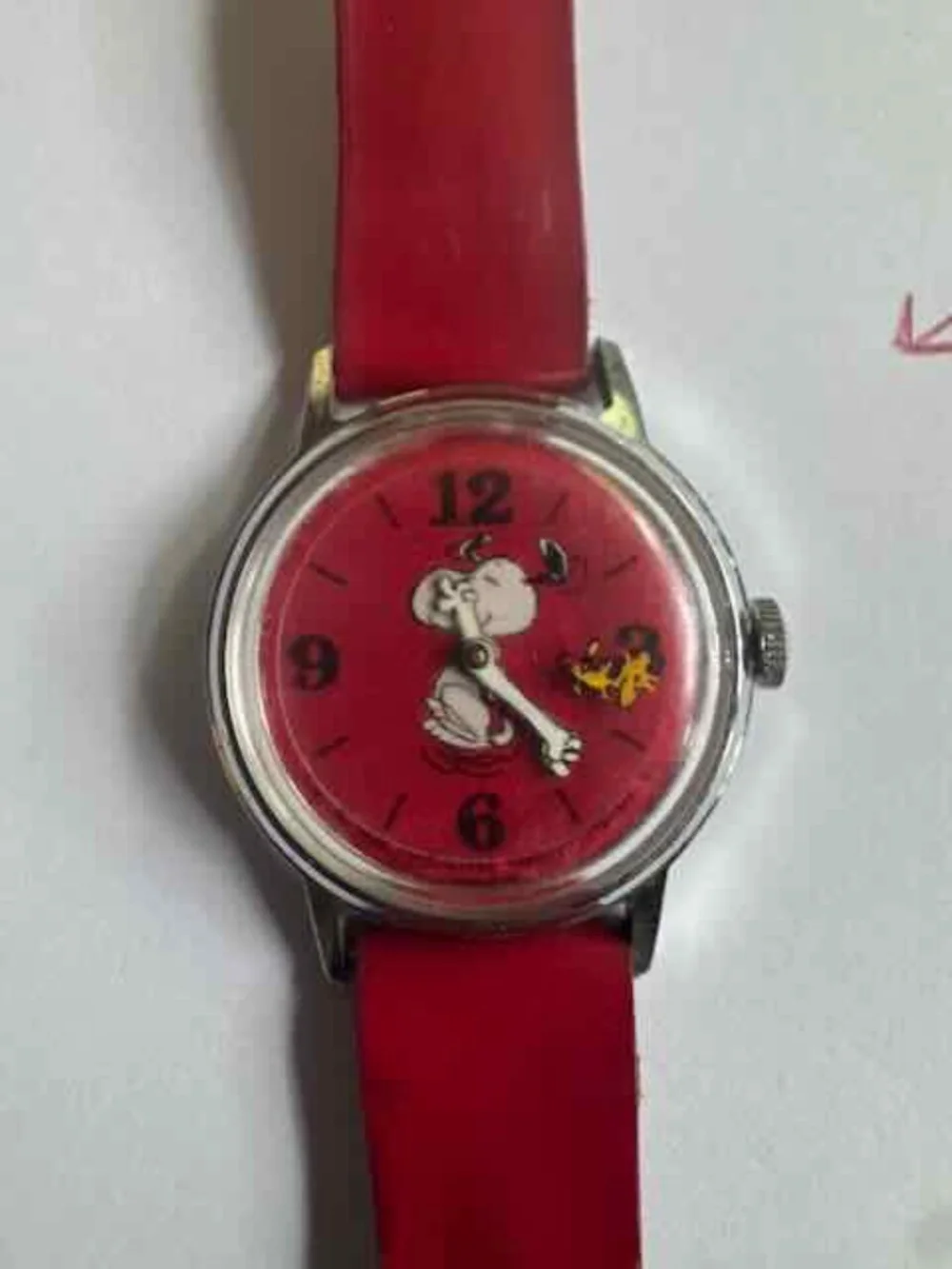 Vintage 1965 Peanuts Snoopy Wristwatch – Original Mid-Century Character Watch